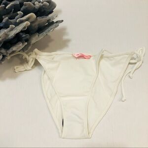 CIA. Maritima Side Tie White Bikini Bottom M